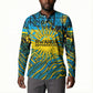 Rwanda Independence Day Button Sweatshirt Tribal Geometric Pattern - National Coat Of Arms And Sunburst