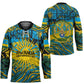Rwanda Independence Day Hockey Jersey Tribal Geometric Pattern - National Coat Of Arms And Sunburst