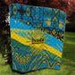 Rwanda Independence Day Quilt Tribal Geometric Pattern - National Coat Of Arms And Sunburst
