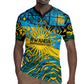 Rwanda Independence Day Rugby Jersey Tribal Geometric Pattern - National Coat Of Arms And Sunburst