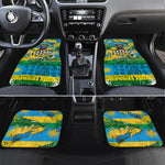 Rwanda Independence Day Car Mats Distressed Grunge Flag Design - Broken Chains And 1962 Graphic