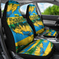 Rwanda Independence Day Car Seat Cover Distressed Grunge Flag Design - Broken Chains And 1962 Graphic