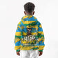 Rwanda Independence Day Kid Hoodie Distressed Grunge Flag Design - Broken Chains And 1962 Graphic