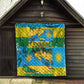 Rwanda Independence Day Quilt Distressed Grunge Flag Design - Broken Chains And 1962 Graphic