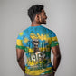 Rwanda Independence Day T shirt Distressed Grunge Flag Design - Broken Chains And 1962 Graphic