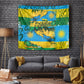 Rwanda Independence Day Tapestry Distressed Grunge Flag Design - Broken Chains And 1962 Graphic