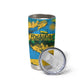Rwanda Independence Day Tumbler Cup Distressed Grunge Flag Design - Broken Chains And 1962 Graphic