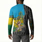 Rwanda Independence Day Unite Paix Progres Button Sweatshirt African Geometric Pattern - Power Fist And Coffee Branch Art