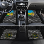 Rwanda Independence Day Unite Paix Progres Car Mats African Geometric Pattern - Power Fist And Coffee Branch Art