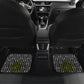 Rwanda Independence Day Unite Paix Progres Car Mats African Geometric Pattern - Power Fist And Coffee Branch Art