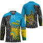 Rwanda Independence Day Unite Paix Progres Hockey Jersey African Geometric Pattern - Power Fist And Coffee Branch Art
