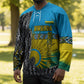 Rwanda Independence Day Unite Paix Progres Hockey Jersey African Geometric Pattern - Power Fist And Coffee Branch Art