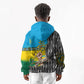 Rwanda Independence Day Unite Paix Progres Kid Hoodie African Geometric Pattern - Power Fist And Coffee Branch Art