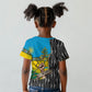 Rwanda Independence Day Unite Paix Progres Kid T shirt African Geometric Pattern - Power Fist And Coffee Branch Art