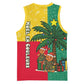 Benin Christmas Basketball Jersey Palm Tree Dolls and Red Yellow Green Festive TS04