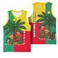 Benin Christmas Basketball Jersey Palm Tree Dolls and Red Yellow Green Festive TS04