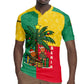 Benin Christmas Rugby Jersey Palm Tree Dolls and Red Yellow Green Festive - African Pride