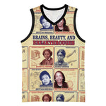 Brains Beauty And Breakthroughs Basketball Jersey Trailblazing Black Women Inventors and Innovators - African Pride