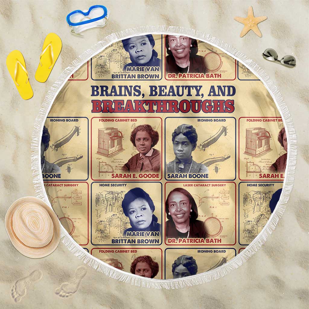 Brains Beauty And Breakthroughs Beach Blanket Trailblazing Black Women Inventors and Innovators - African Pride