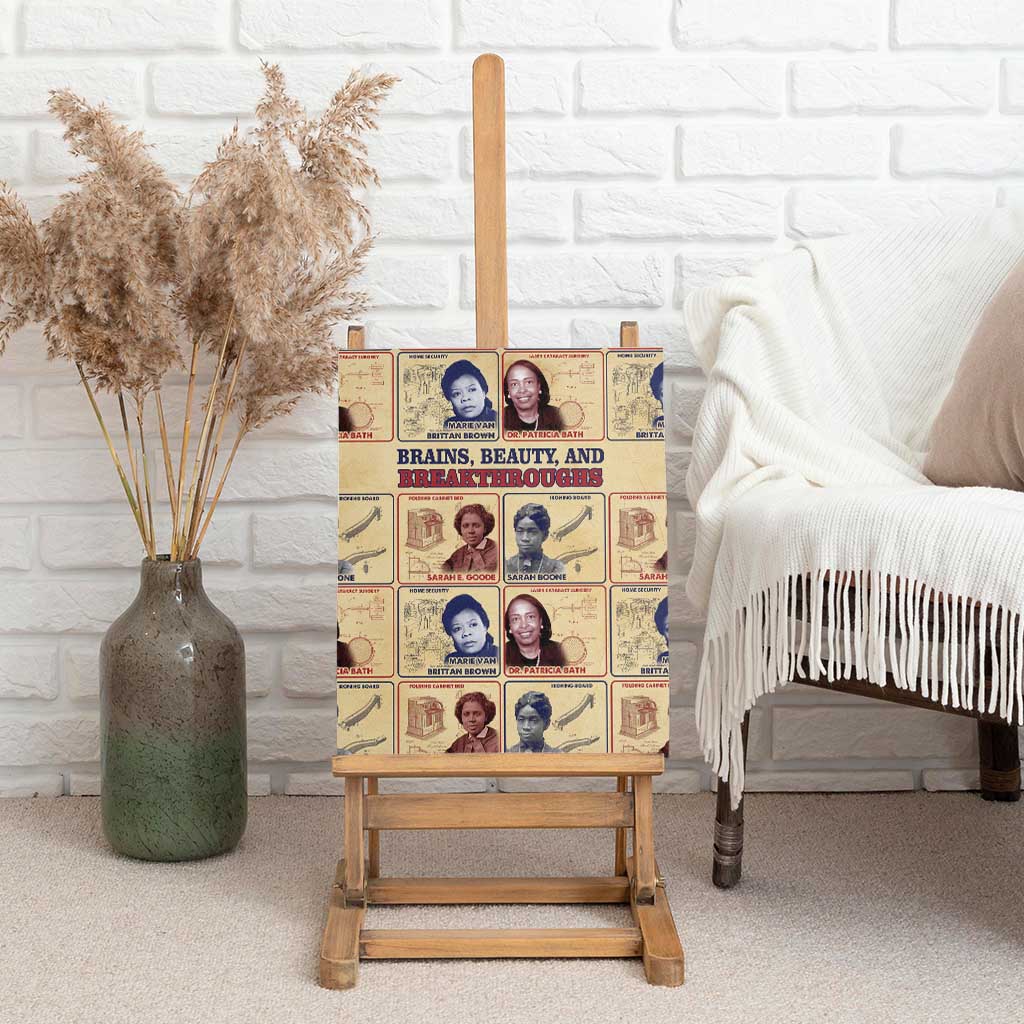 Brains Beauty And Breakthroughs Canvas Wall Art Trailblazing Black Women Inventors and Innovators - African Pride