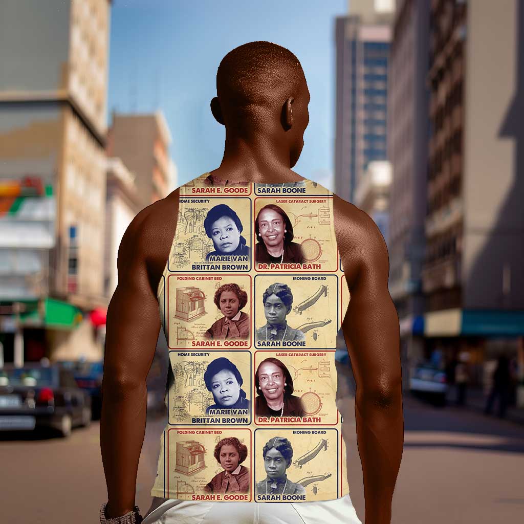 Brains Beauty And Breakthroughs Men Tank Top Trailblazing Black Women Inventors and Innovators - African Pride