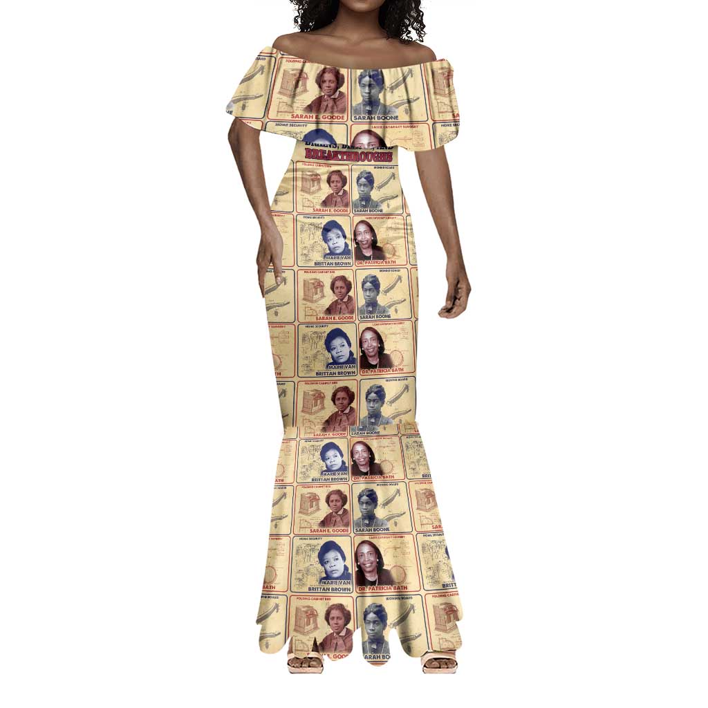 Brains Beauty And Breakthroughs Mermaid Dress Trailblazing Black Women Inventors and Innovators - African Pride