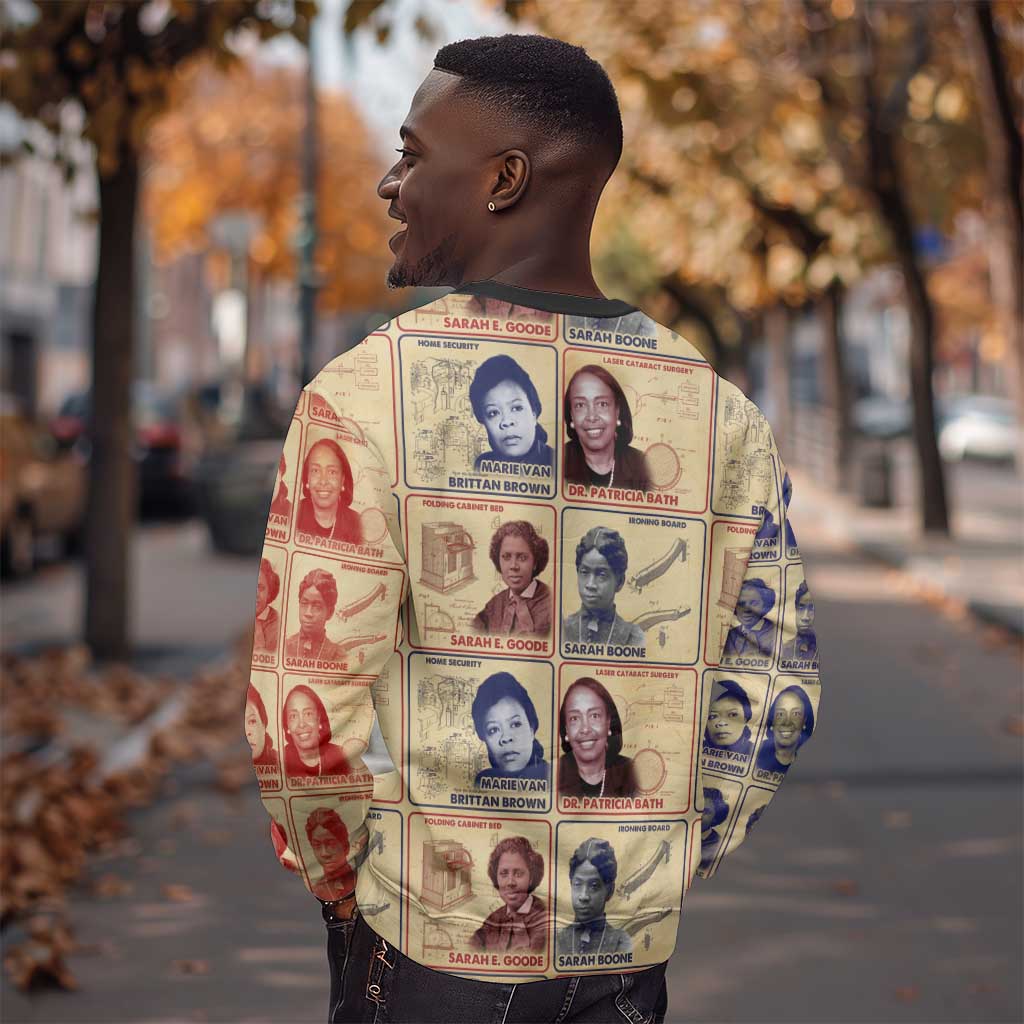Brains Beauty And Breakthroughs Sweatshirt Trailblazing Black Women Inventors and Innovators - African Pride