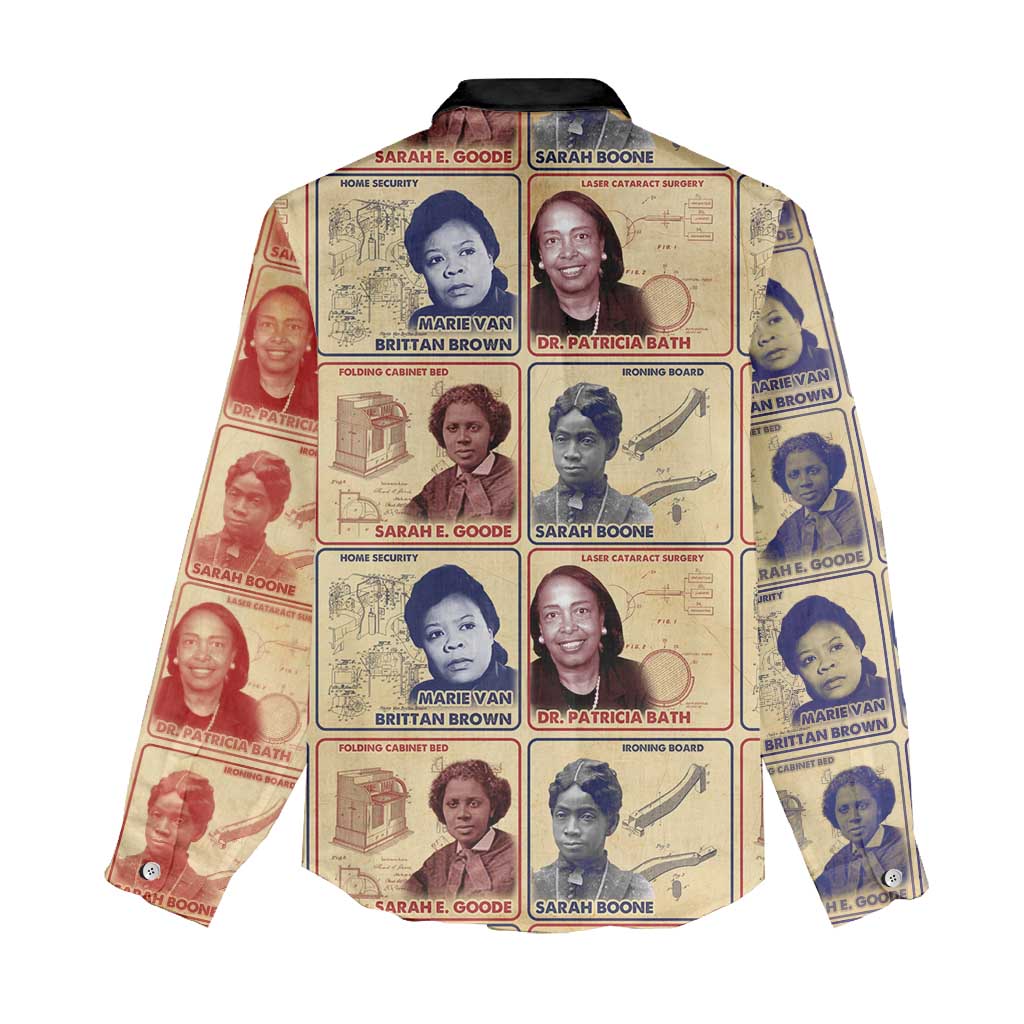 Brains Beauty And Breakthroughs Women Casual Shirt Trailblazing Black Women Inventors and Innovators - African Pride