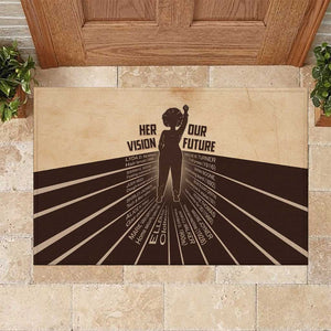 Her Vision Our Future Rubber Doormat Influential Black Women Inventors and Pioneers - African Pride
