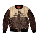 Her Vision Our Future Sleeve Zip Bomber Jacket Influential Black Women Inventors and Pioneers - African Pride