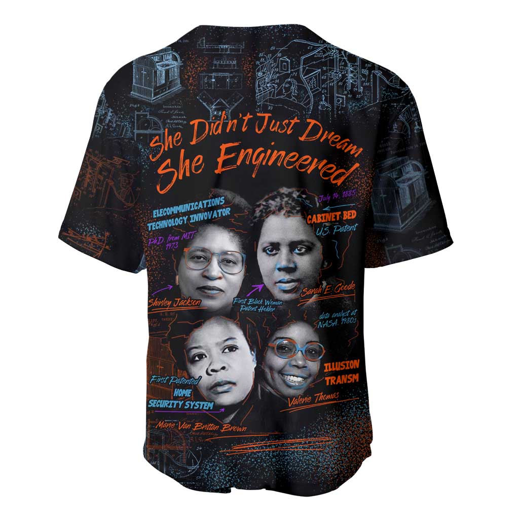 She Didn't Just Dream She Engineered Baseball Jersey Trailblazing Black Women Innovators - African Pride