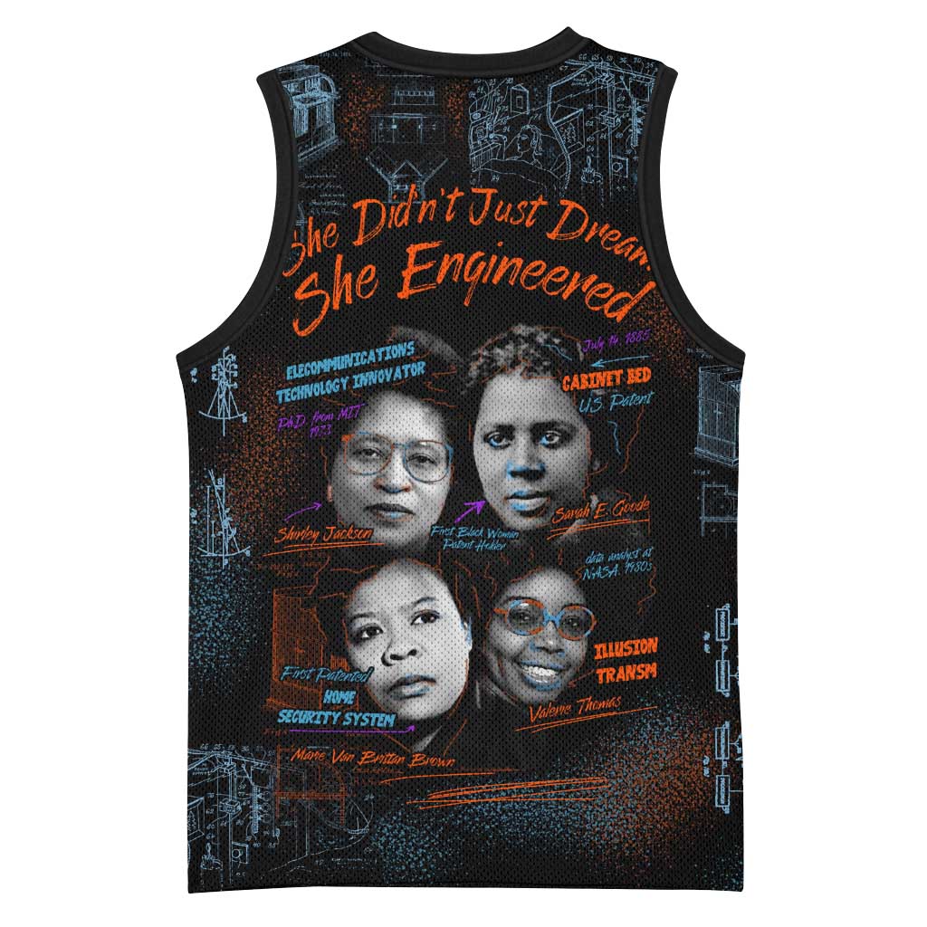 She Didn't Just Dream She Engineered Basketball Jersey Trailblazing Black Women Innovators - African Pride