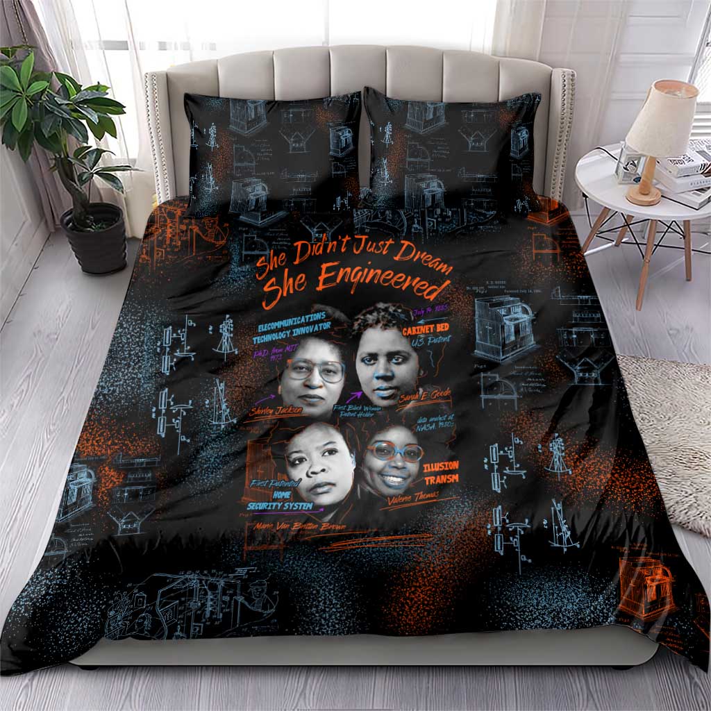 She Didn't Just Dream She Engineered Bedding Set Trailblazing Black Women Innovators - African Pride