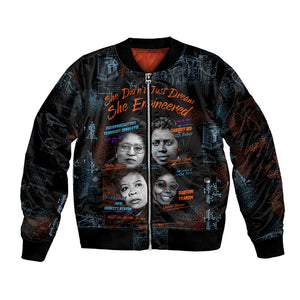 She Didn't Just Dream She Engineered Bomber Jacket Trailblazing Black Women Innovators - African Pride