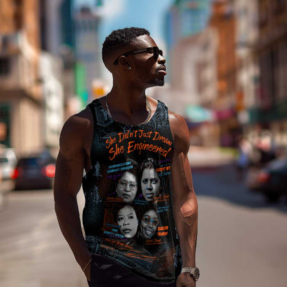 She Didn't Just Dream She Engineered Men Tank Top Trailblazing Black Women Innovators - African Pride