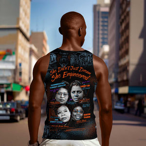 She Didn't Just Dream She Engineered Men Tank Top Trailblazing Black Women Innovators - African Pride