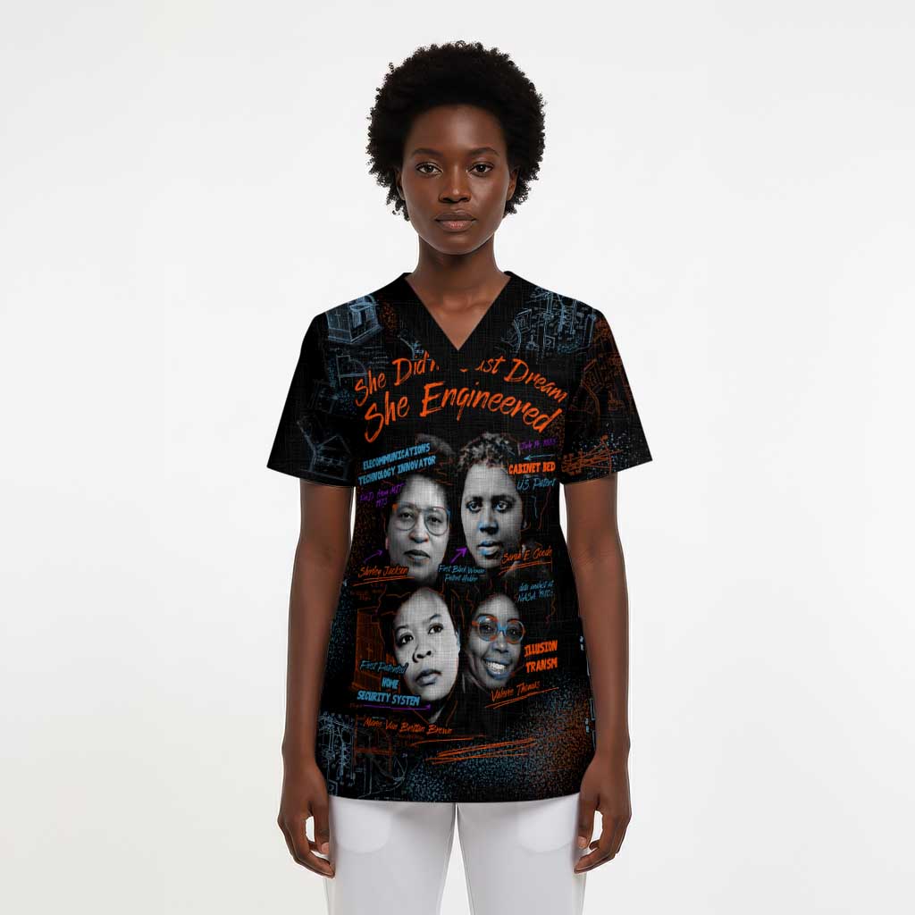 She Didn't Just Dream She Engineered Scrub Top Trailblazing Black Women Innovators - African Pride