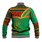 Burkina Faso Heritage Baseball Jacket Tribal Spears and National Emblem - African Pride