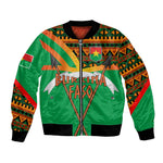 Burkina Faso Heritage Bomber Jacket Tribal Spears and National Emblem - African Pride