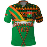 Burkina Faso Heritage Polo Shirt Tribal Spears and National Emblem - African Pride