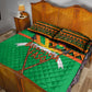 Burkina Faso Heritage Quilt Bed Set Tribal Spears and National Emblem - African Pride