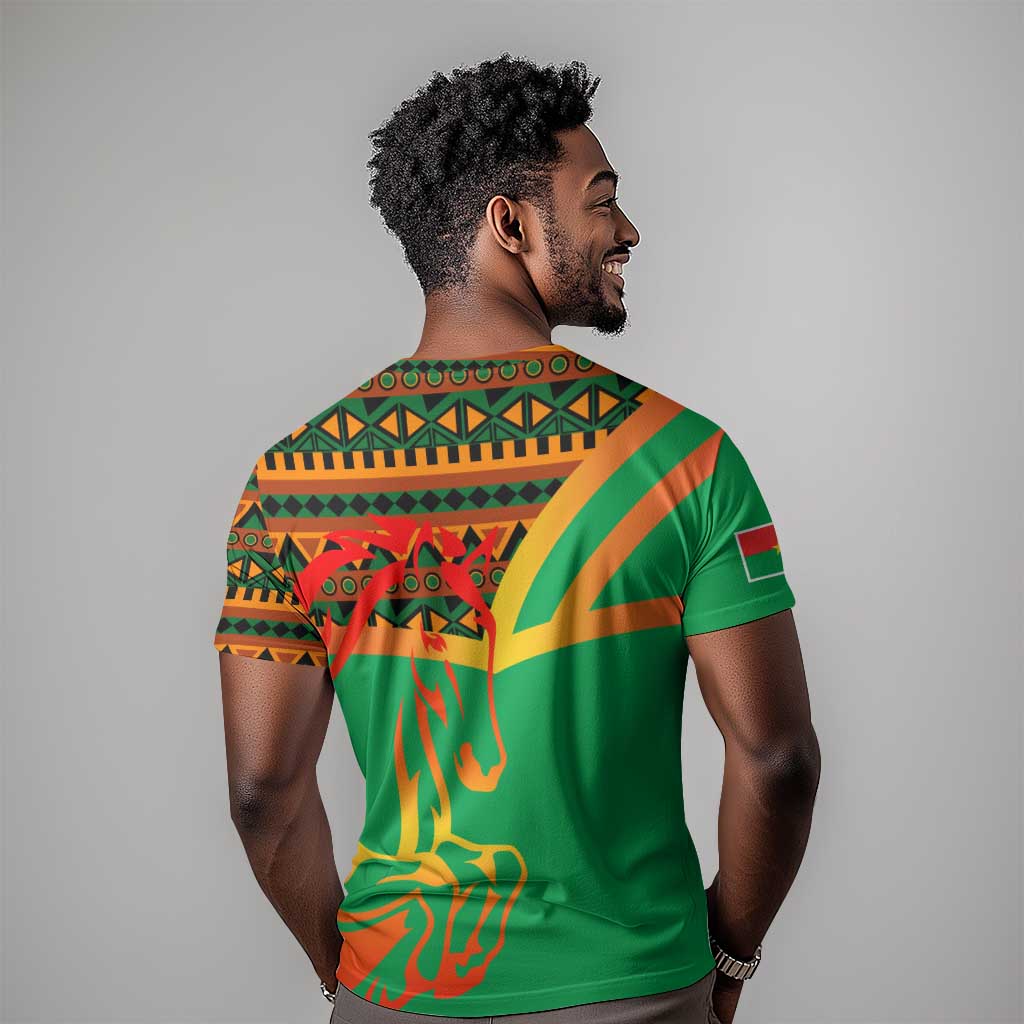Burkina Faso Heritage T shirt Tribal Spears and National Emblem - African Pride