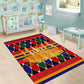 Burkina Faso Area Rug Kente Flag Red Green Blue Geometric - African Pride