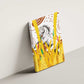 Burkina Faso Rising Horse Canvas Wall Art Golden Harvest and National Pride - African Pride