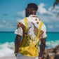 Burkina Faso Rising Horse Hawaiian Shirt Golden Harvest and National Pride - African Pride