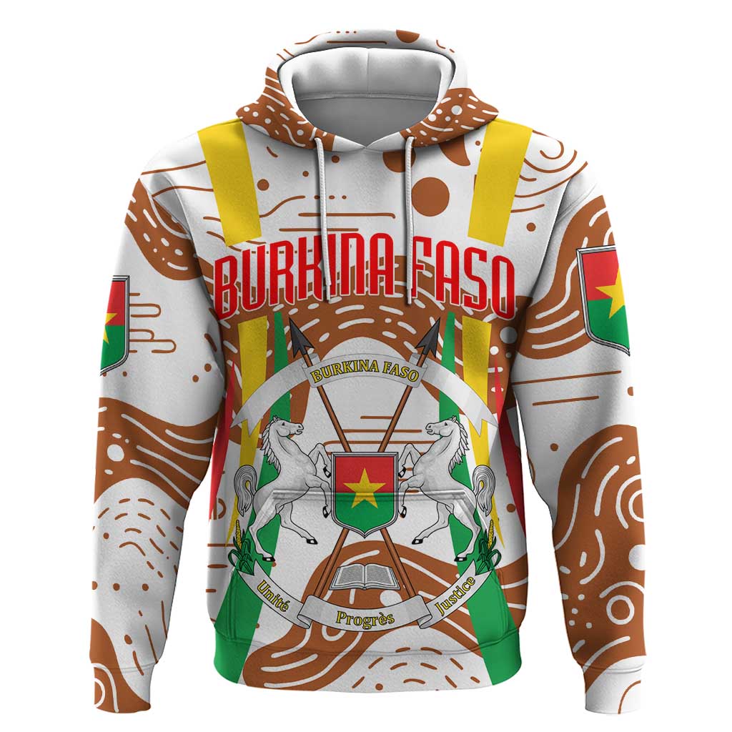 Burkina Faso Rising Horse Hoodie Golden Harvest and National Pride - African Pride