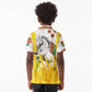 Burkina Faso Rising Horse Kid Polo Shirt Golden Harvest and National Pride - African Pride