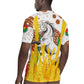 Burkina Faso Rising Horse Rugby Jersey Golden Harvest and National Pride - African Pride