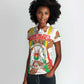 Burkina Faso Rising Horse Women Polo Shirt Golden Harvest and National Pride - African Pride