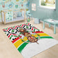 Burkina Faso Area Rug Red Green Black Geometric - African Pride